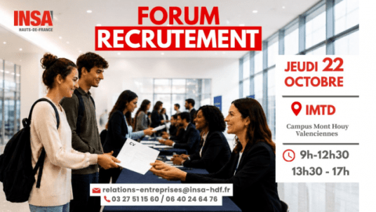 Forum Recrutement "Stage & 1er Emploi" de l'INSA - Jeudi 22 octobre 2026